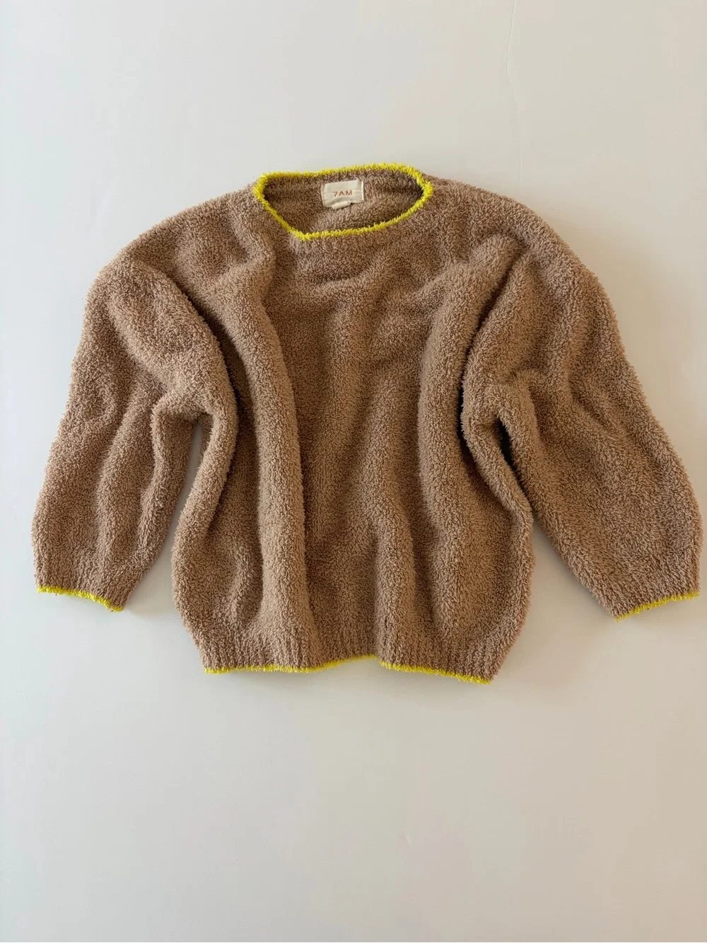 7AM Enfant Fuzzy Boxy Sweater Matching Pants Set Unisex Toddler 2-3T Fall Style